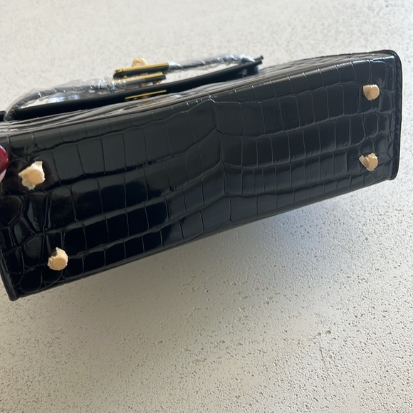 Black croc clutch - Picture 3 of 6